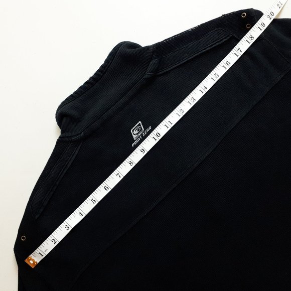 Point Zero Gold Edition Black Quarter-zip Sweater - Picture 6 of 15